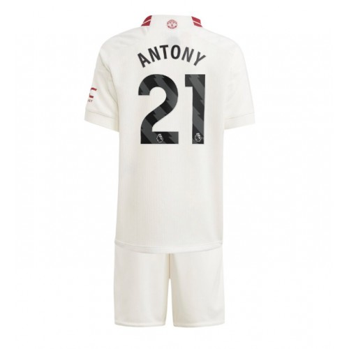 Maillot de foot Manchester United Antony #21 Troisième enfant 2023-24 Manches Courte (+ pantalon court)
